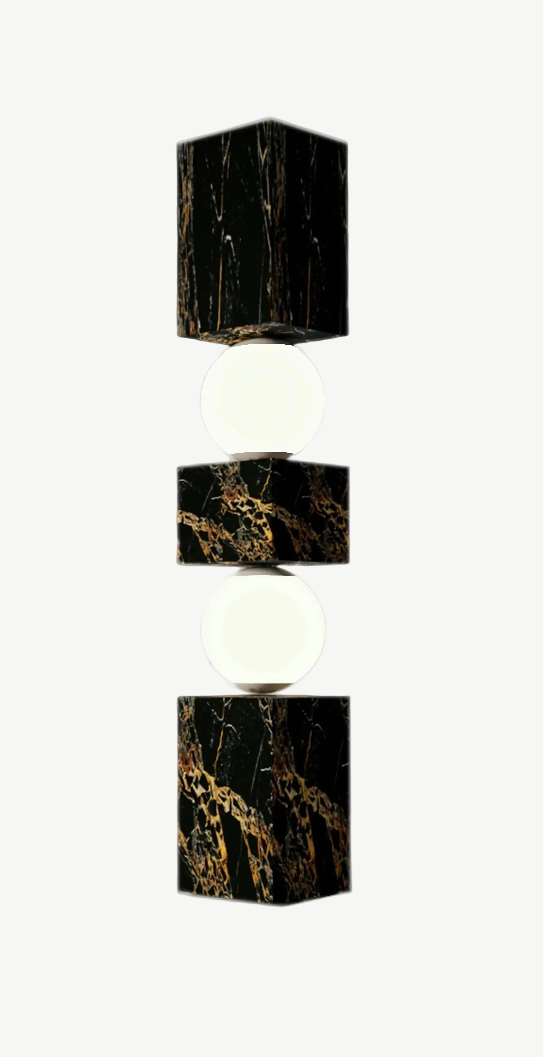 Totem Portoro Marble Floor Lamp