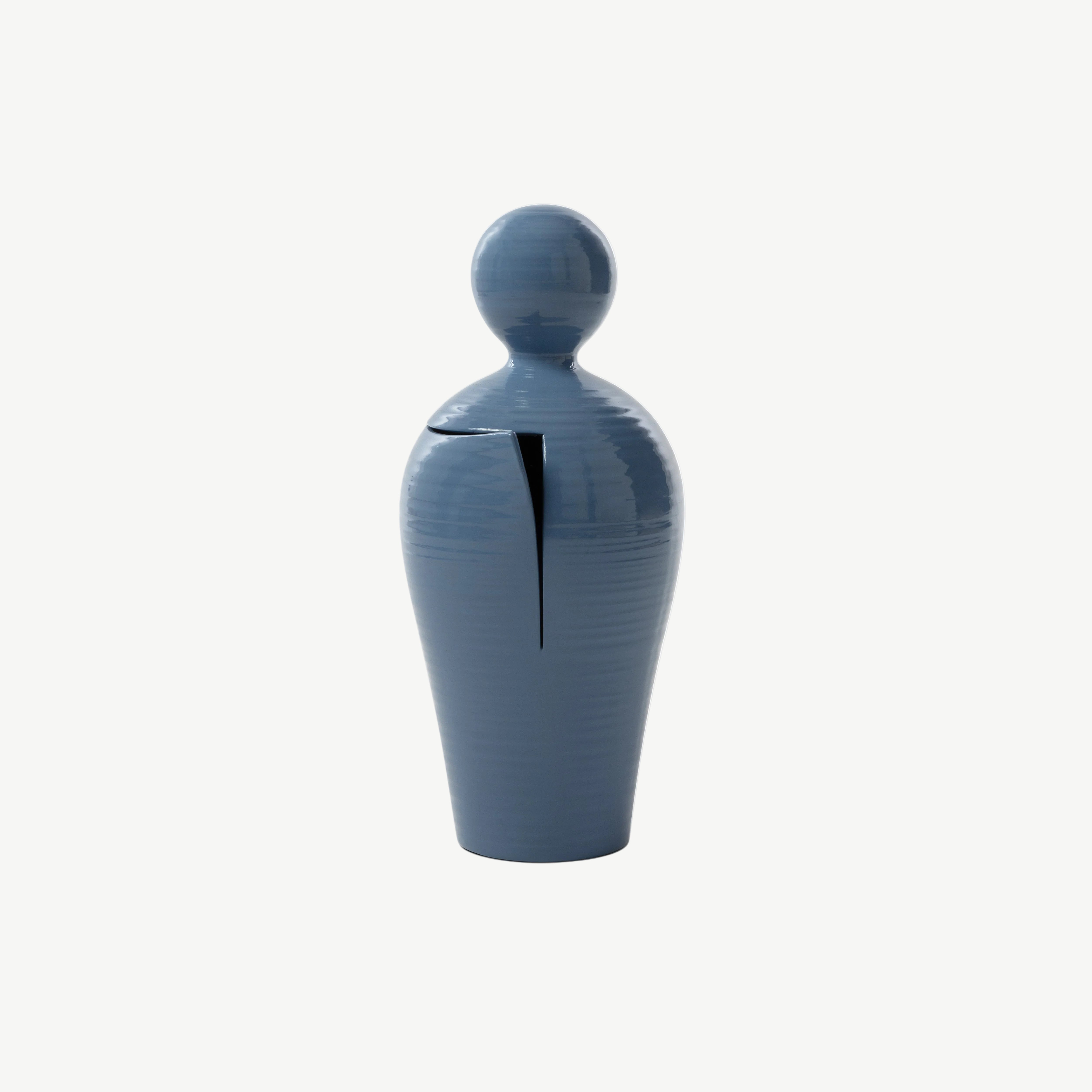 DA Glazed Ceramic Vase Blue