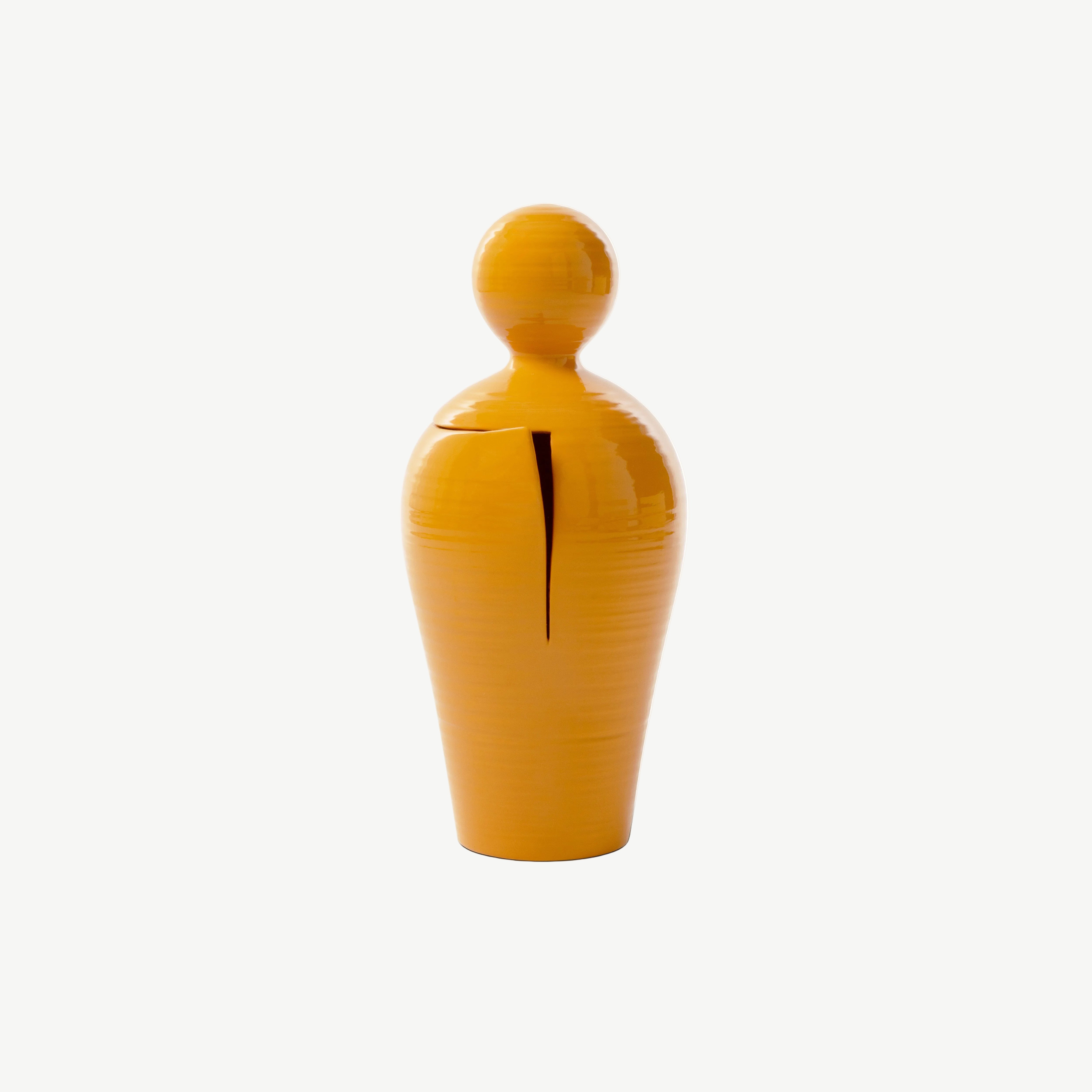 DO Glazed Ceramic Vase Yellow (small)