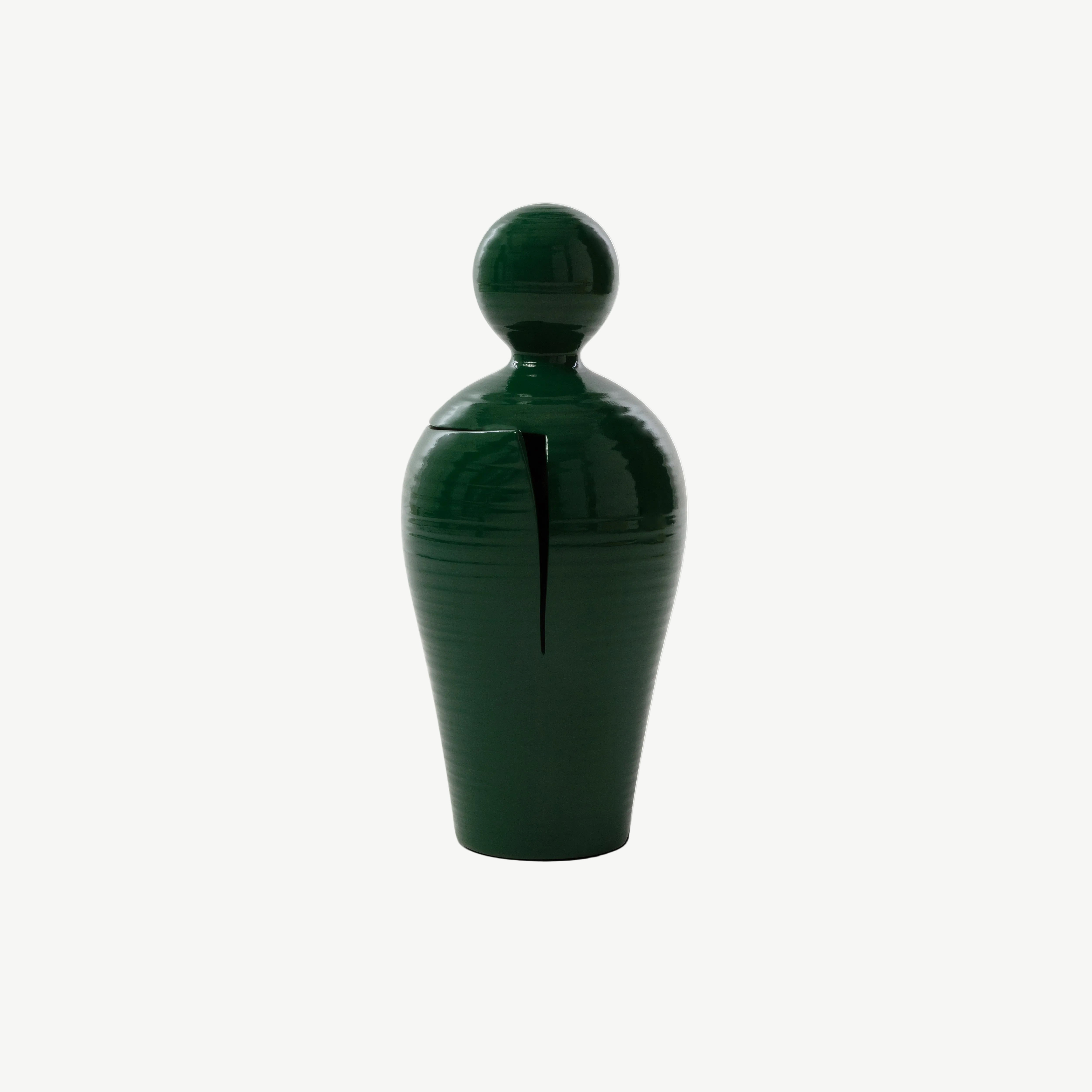 DO Glazed Ceramic Vase Forest Green